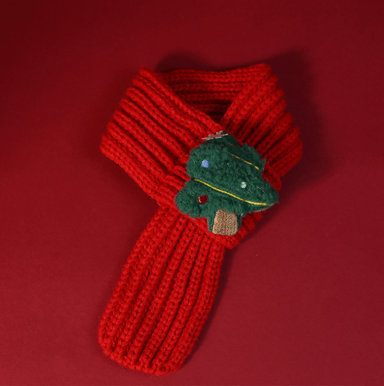 Christmas Pet Scarf in Four Festive Designs – For Cats & Small Dogs-PETROOM