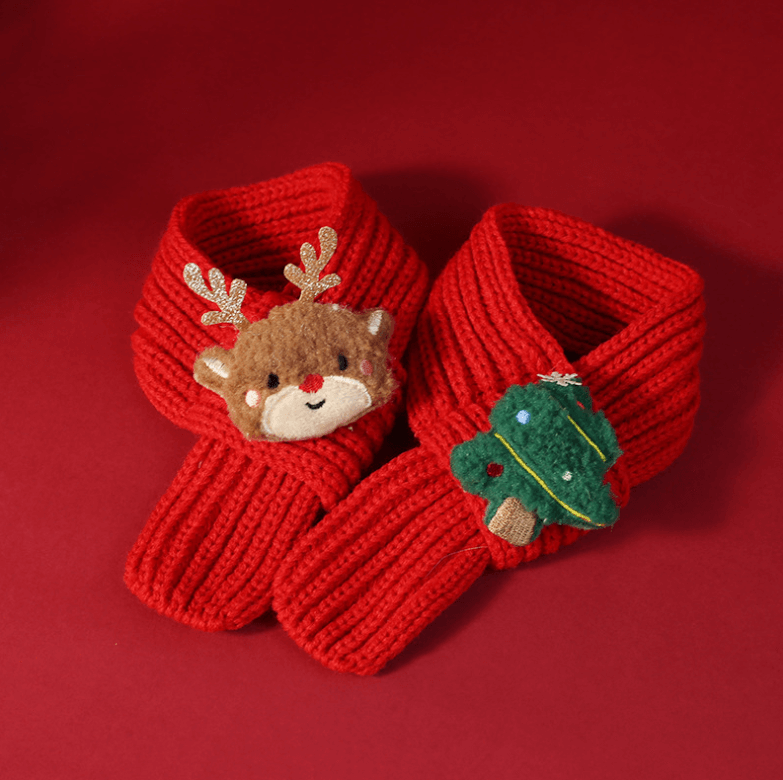 Christmas Pet Scarf in Four Festive Designs – For Cats & Small Dogs-PETROOM