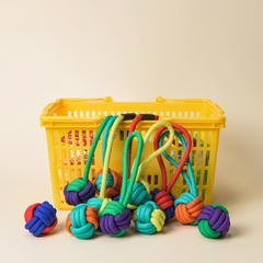 PUPSOOH 3-Piece Durable Rope Toy Set for Dogs – Interactive Chew & Tug Toys for Aggressive Chewers-Petroom