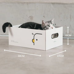 PURROOM Little Chick Series 2 In 1 Cat Scratcher Box-Petroom