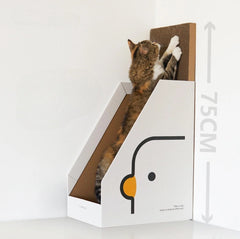 PURROOM Little Chick Series Vertical Cat Scratcher Box Cat Toy (Adjustable in height)-Petroom