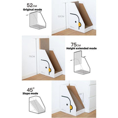 PURROOM Little Chick Series Vertical Cat Scratcher Box Cat Toy (Adjustable in height)-Petroom