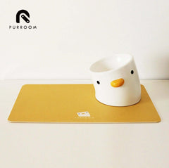 PURROOM Little Chicken Series - Anti-Slip Pet Food Mat-Petroom