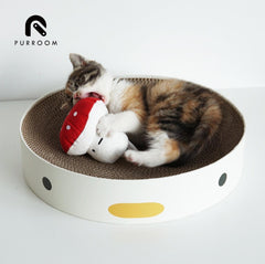 PURROOM Little Chicken Series- Round Cat Scratcher Board-Petroom