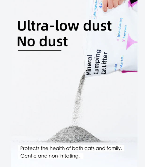 PawPuff Ultra Clumping Sodium Bentonite Cat Litter, 9.6kg - DUST FREE Formula Upgrade Version-Petroom