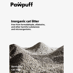 PawPuff Ultra Clumping Sodium Bentonite Cat Litter, 9.6kg - DUST FREE Formula Upgrade Version-Petroom