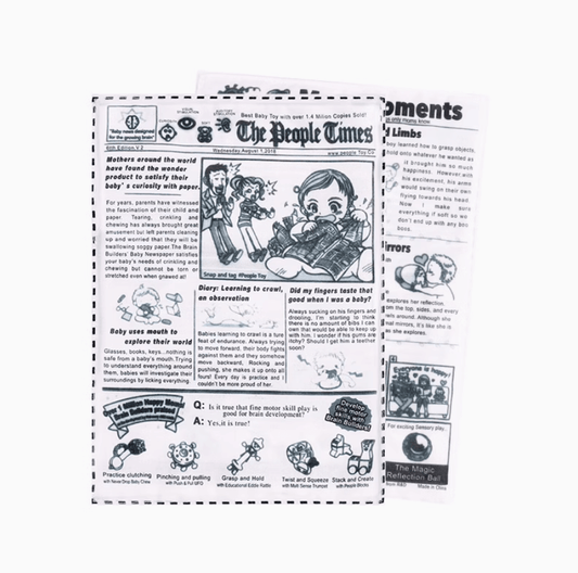 Peroom Squeaking Rubber Newspaper Dog Toy-Petroom
