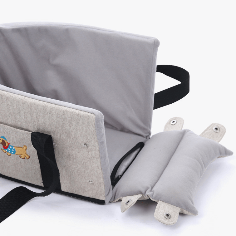 Petroom Car Dog Bed Pet Travel Carrier With Safety Strap-Petroom