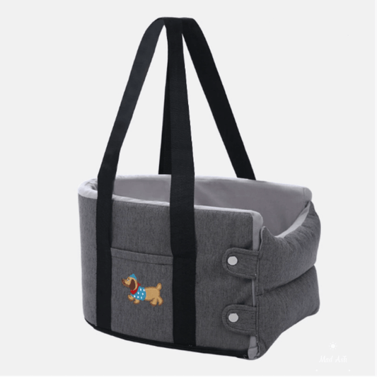 Petroom Car Dog Bed Pet Travel Carrier With Safety Strap-Petroom