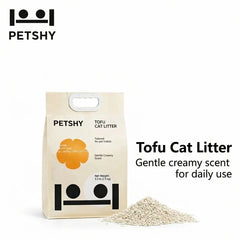Petshy Tofu Cat Litter Low Dust and Flushable 2.5KG/6L