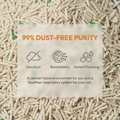 Petshy Tofu Cat Litter Low Dust and Flushable 2.5KG/6L