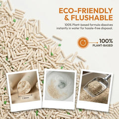 Petshy Tofu Cat Litter Low Dust and Flushable 2.5KG/6L