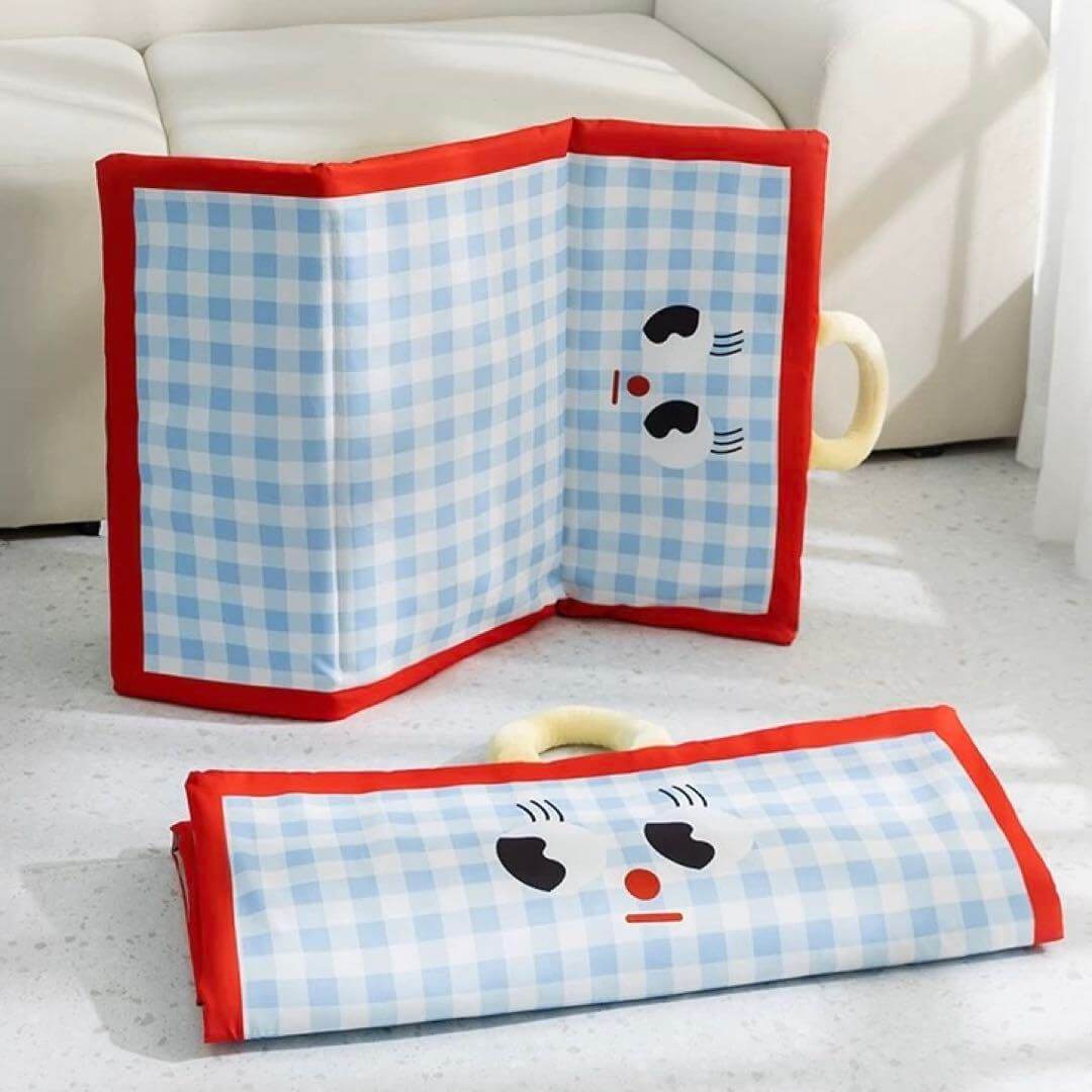 Portable Cartoon Pet Cooling Mat – Waterproof & Foldable Cooling Pad for Cats and Dogs-Petroom