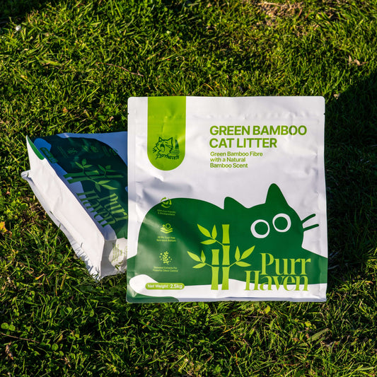 Purr Haven Eco Tapioca and Green Bamboo Cat Litter 2.5.kg-Petroom