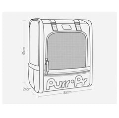 Purrpy Elegant Pet Backpack-Petroom