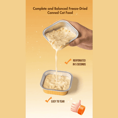 RANOVA Complete Freeze-Dried Golden Can Cat Food Chicken & Duck Recipe-PETROOM