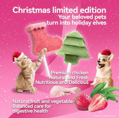 RANOVA Freeze-Dried Lollipop Treats - Aussie Cats Christmas Treats (10pcs)-PETROOM