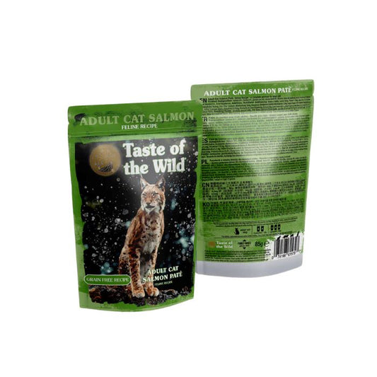 Taste Of The Wild Salmon with Chicken Pate Wet Cat Food Pouch 85g x 12Pack