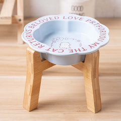 Scallop Ceramic Pet Bowl Durable & easy-to-clean-Petroom