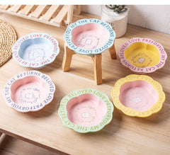 Scallop Ceramic Pet Bowl Durable & easy-to-clean-Petroom