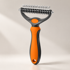 Dual-Sided Pet Dematting and Deshedding Comb for Cats and Dogs