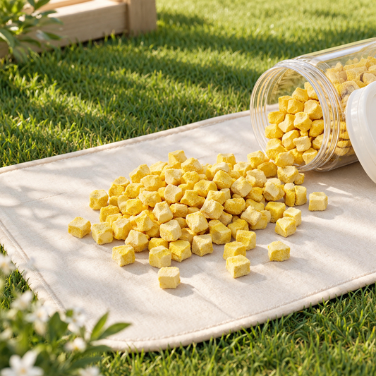 PawDry Freeze-Dried Cheese Cubes 100g | Dairy Freeze Dried Treats for Cats and Dogs