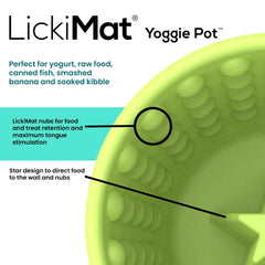 LickiMat Yoggie Pot Slow Feeder Bowl for Dogs