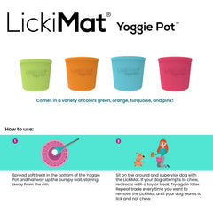 LickiMat Yoggie Pot Slow Feeder Bowl for Dogs
