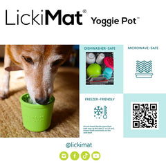 LickiMat Yoggie Pot Slow Feeder Bowl for Dogs