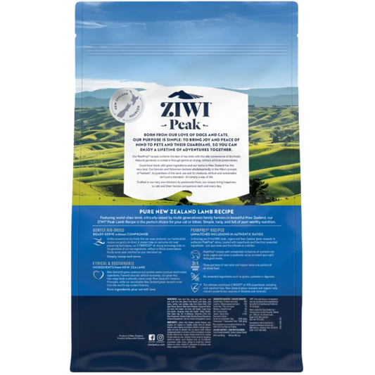 Ziwi Peak Air-Dried Lamb Recipe Dry Cat Food 1kg