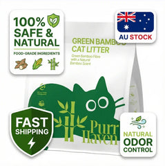 Purr Haven Plant-based Eco Green Bamboo Cat Litter 2.5.kg/6L