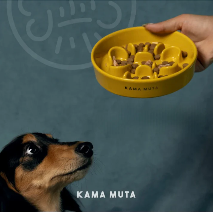 KAMA MUTA Ceramic Slow Feeder Bowl