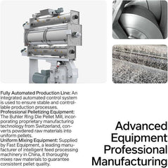 Professional pet food manufacturing equipment: automated pellet mill and mixing system for consistent quality
