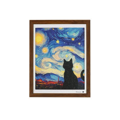 Framed Sisal Wall-Mounted Cat Scratching Board – Decorative Vertical Cat Scratcher
