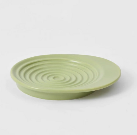 Michu Ceramic 3pcs Dinnerware Set- Raised Bowl and Plate Set for Everyday Pets Essentials