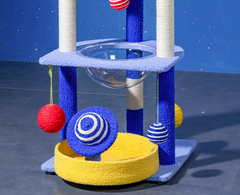Galaxy UFO Moon Cat Tree – Stylish & Fun Cat Tower