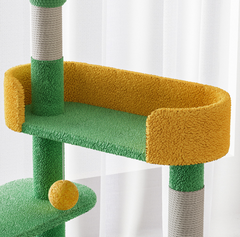 Cactus Multi-Level Cat Tower with Cosy Space Capsule Condo 180cm