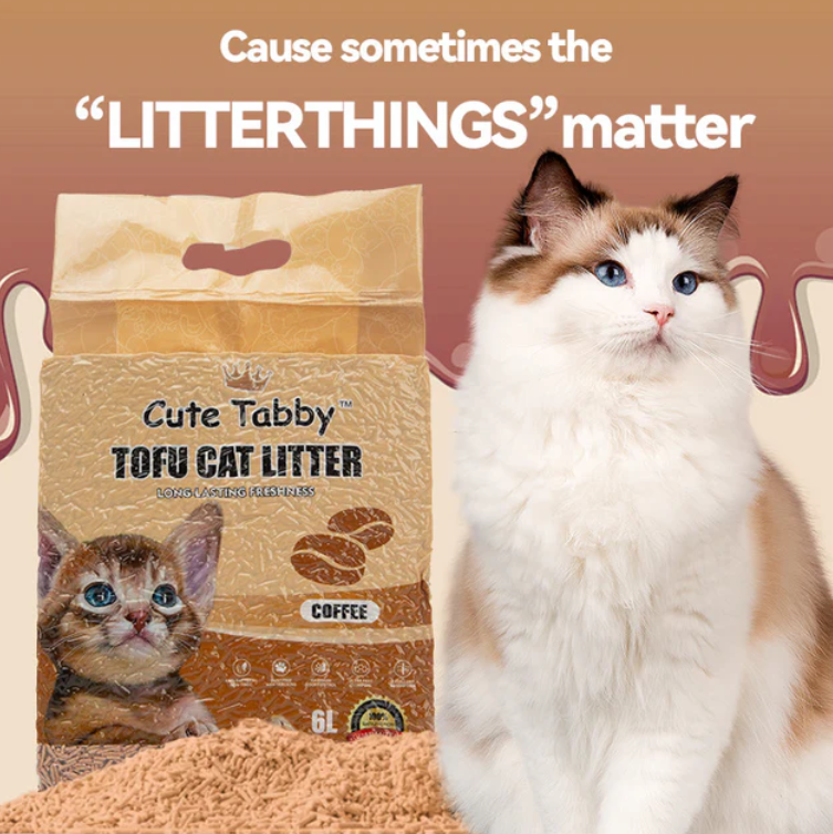 Cute Tabby Tofu Cat Litter Coffee 2.5KG