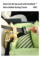 Dopamine-Styled Dog Travel Car Seat - Vibrant Macaron Safety Sofa for Dogs & Cats