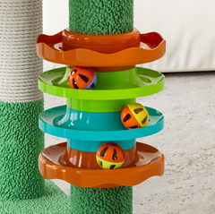 Cactus Multi-Level Cat Tower with Cosy Space Capsule Condo 180cm