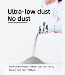 PawPuff Ultra Clumping Sodium Bentonite Cat Litter, 9.6kg - DUST FREE Formula Upgrade Version