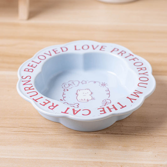 Scallop Ceramic Pet Bowl