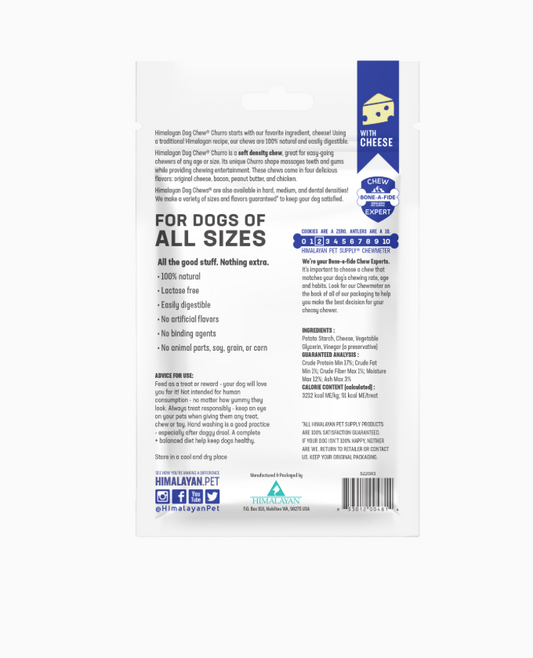 Himalayan Dog Chew Churro Cheese 4pk