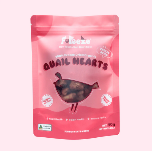 Fureeze Freeze Dried Quail Hearts 40g