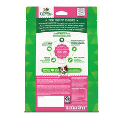 Greenies Puppy Dental Dog Treats - Original Teenie 340g packaging with nutritional information and usage guidelines.