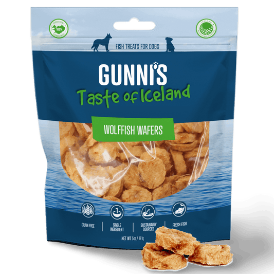 Gunni’s Wolffish Dog Treats Wafers -petroom