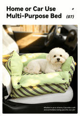 Dopamine-Styled Dog Travel Car Seat - Vibrant Macaron Safety Sofa for Dogs & Cats