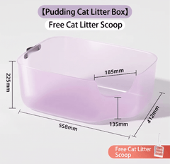JellyGiant Large Pudding Open Cat Litter Trays