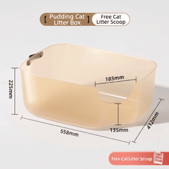 JellyGiant Large Pudding Open Cat Litter Trays