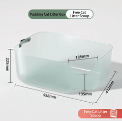 JellyGiant Large Pudding Open Cat Litter Trays